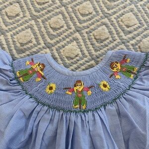 EUC souther sunshine smocked thanksgiving dress!